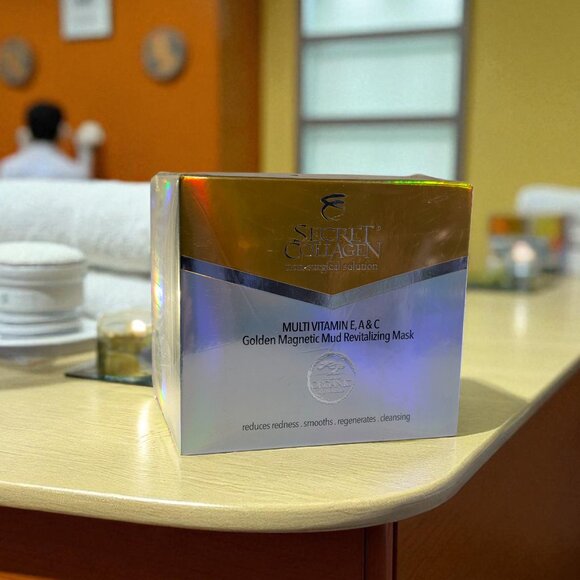 🌟 Secret Collagen Golden Magnetic Mud Mask – Multi-Vitamin E, A & C 🌟 - Picture 2 of 3
